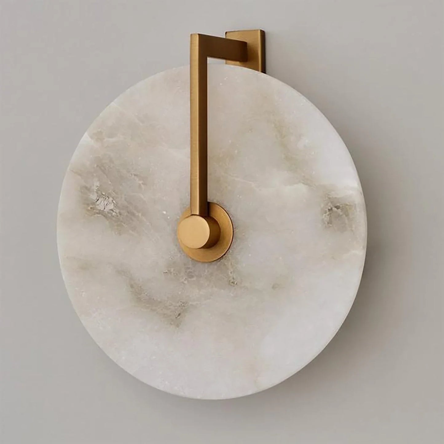 Natural Alabaster Disc LED Wall Sconce