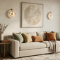 Natural Alabaster Disc LED Wall Sconce