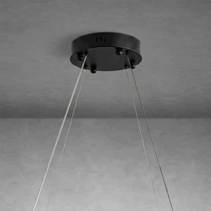 Natural Alabaster Tile Round Chandelier