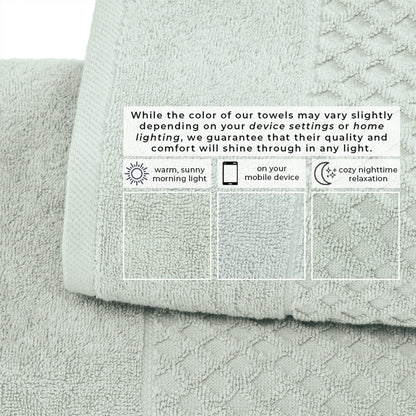Cotton Diamond Waffle Weave Bath Towel Set - Grayson Collection