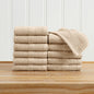 100% Cotton Woven Texture Bath Towel Set - Marbella Collection
