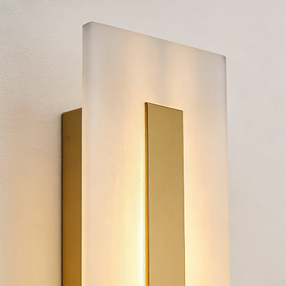 Oblong & Rectangular Alabaster Wall Sconces