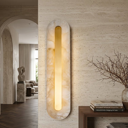 Oblong & Rectangular Alabaster Wall Sconces