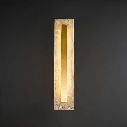 Oblong & Rectangular Alabaster Wall Sconces