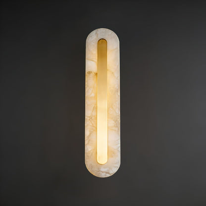 Oblong & Rectangular Alabaster Wall Sconces