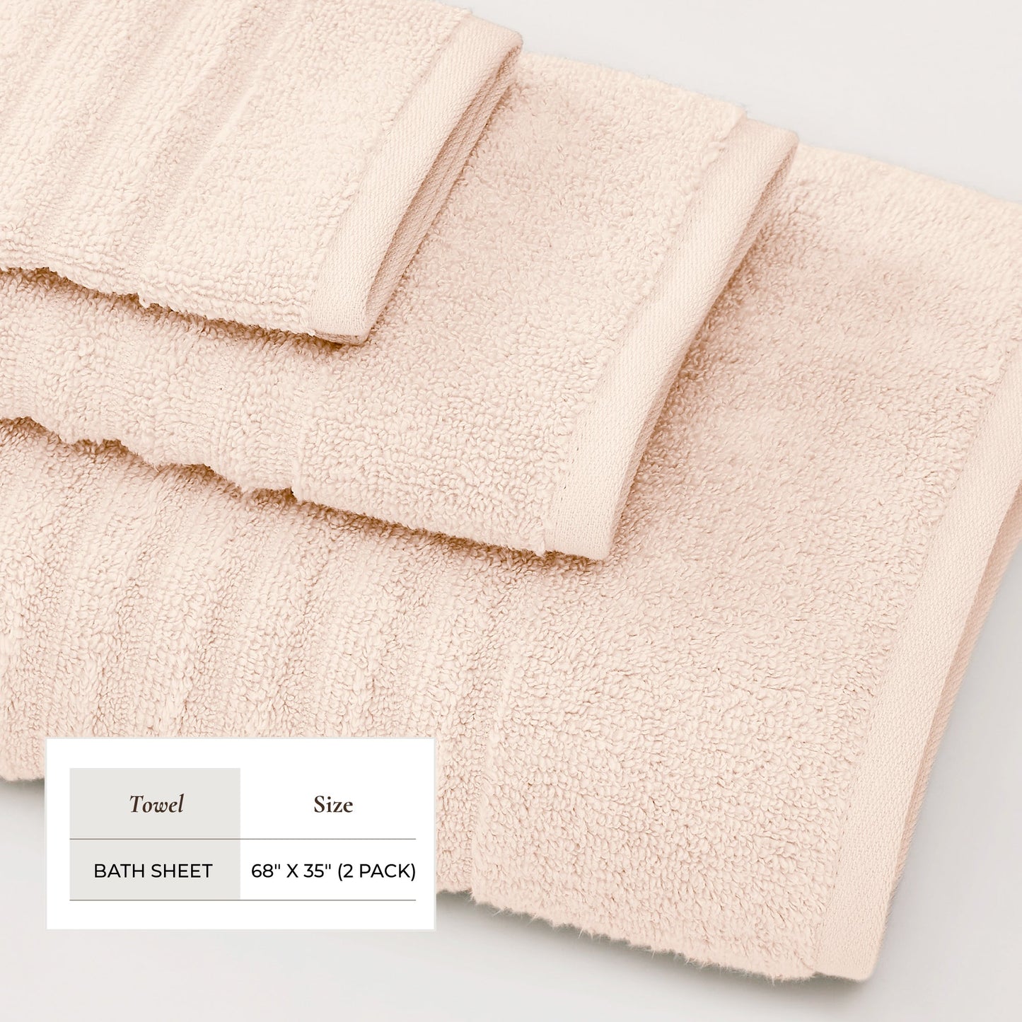 Luxury Combed Cotton Bath Towel Set - Karina Collection