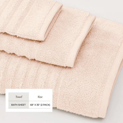 Luxury Combed Cotton Bath Towel Set - Karina Collection