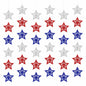 hhdatc 4th of July Hollow Out Star Banner Red Silver Blue Paper Decor
