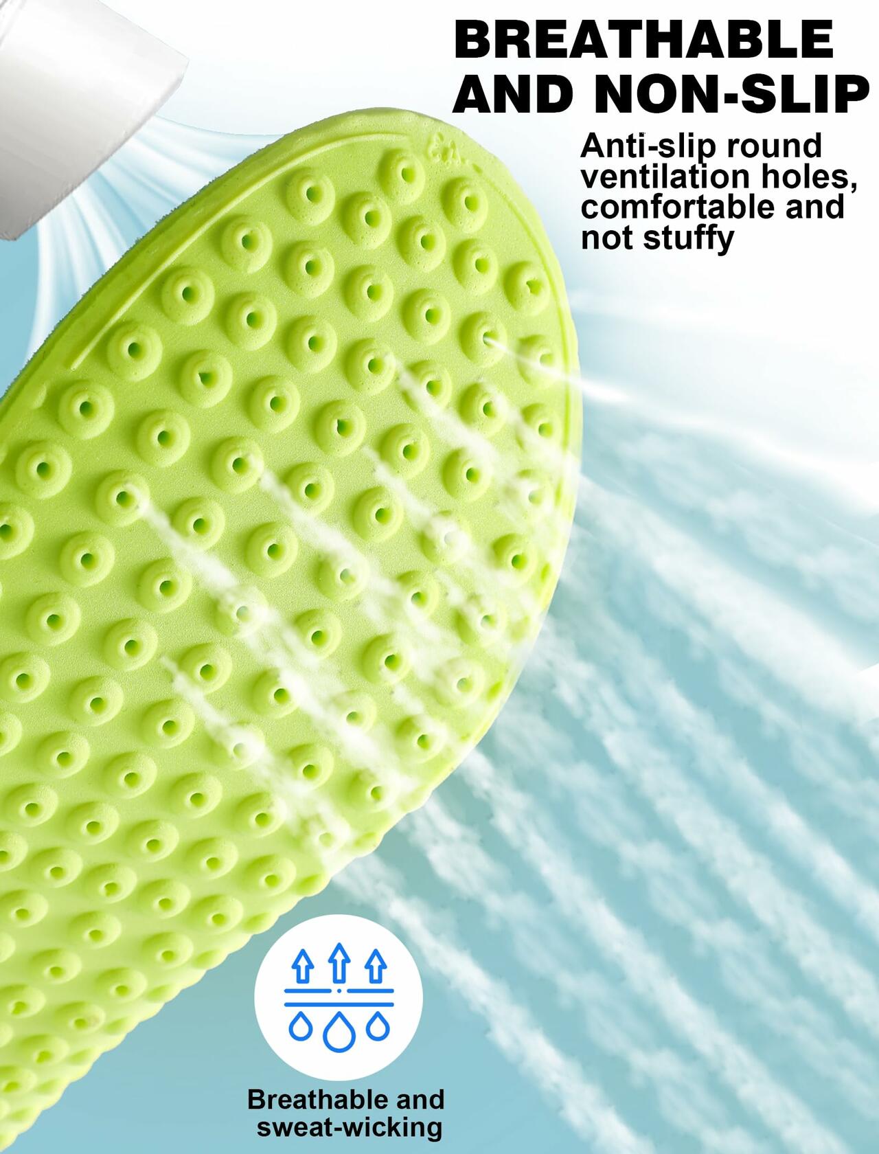 MARRDO 4D Cloud Soles Insoles Soft Shock Arch Support Blue Men 10-11 Women 11.5