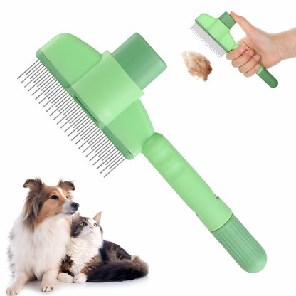 LIQWEI 2Pcs Flea Comb Cat Dog Hair Removal Brush Grooming Short Long Hair