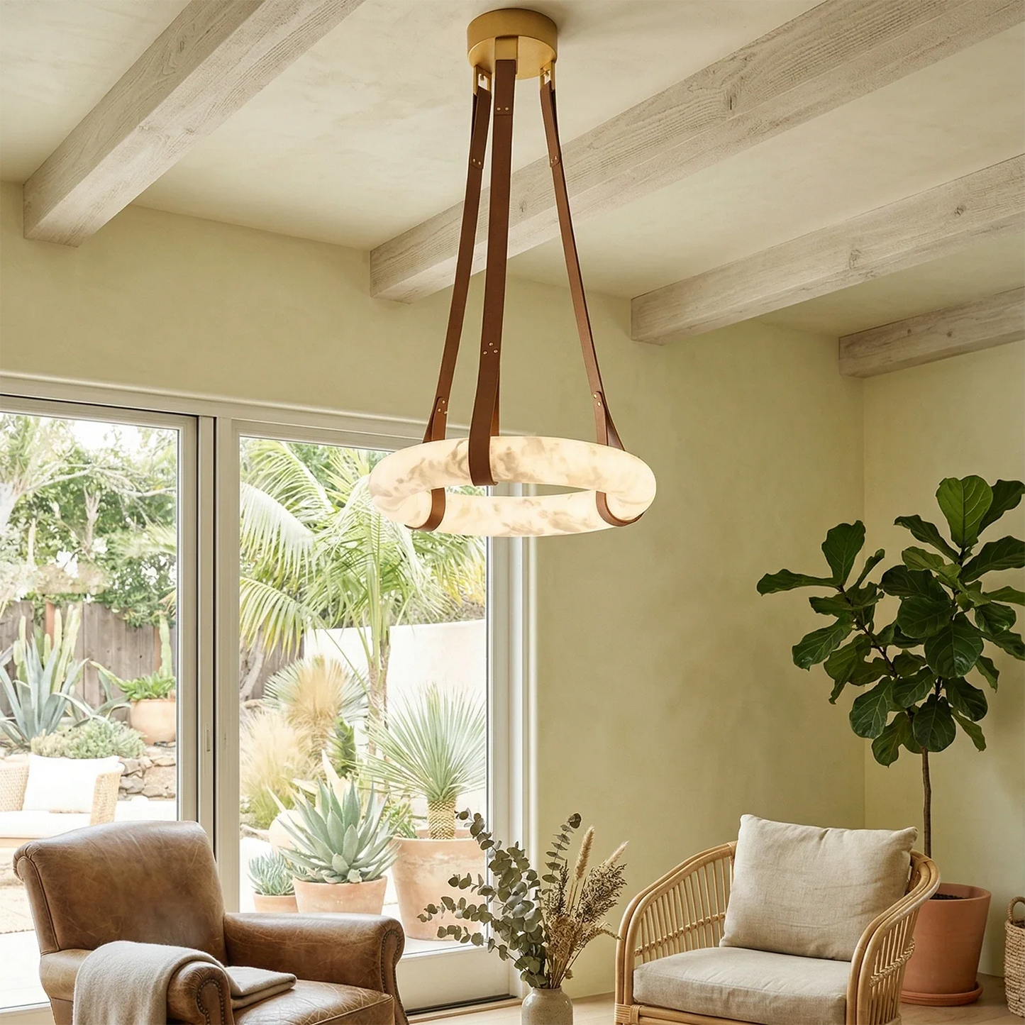 Oslo Alabaster Pendant Light