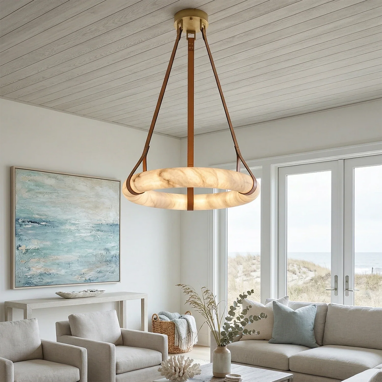 Oslo Alabaster Pendant Light