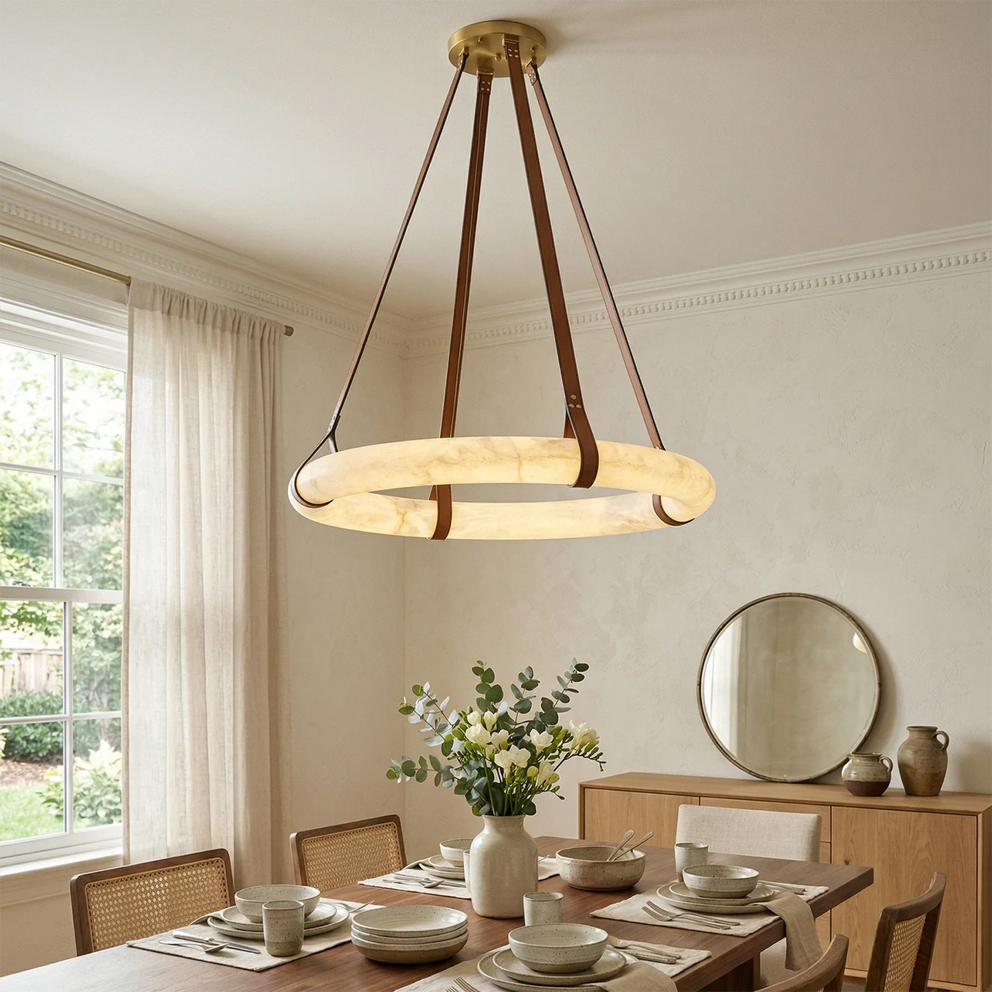 Oslo Alabaster Pendant Light