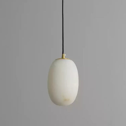 Oval Alabaster Pendant Light