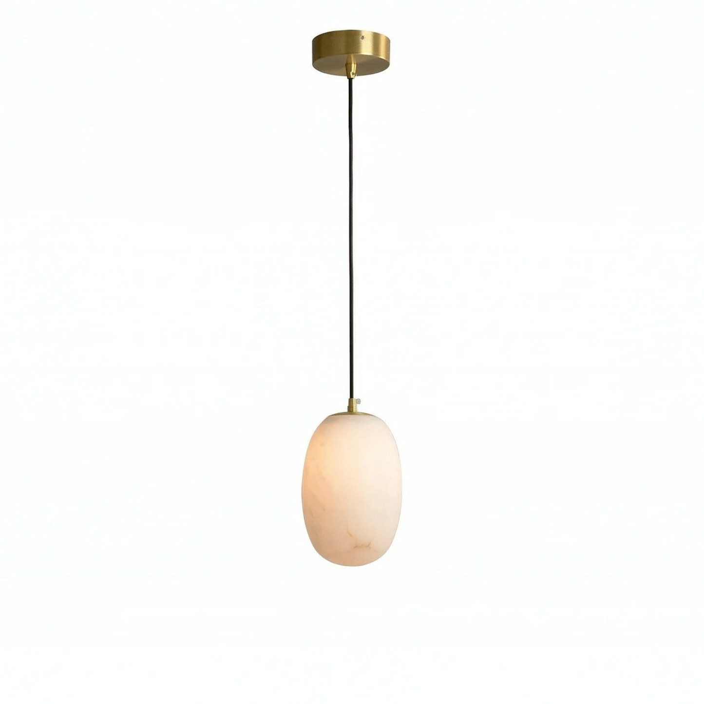Oval Alabaster Pendant Light
