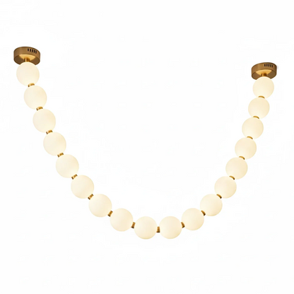 Dazzling Pearl Necklace Chandelier
