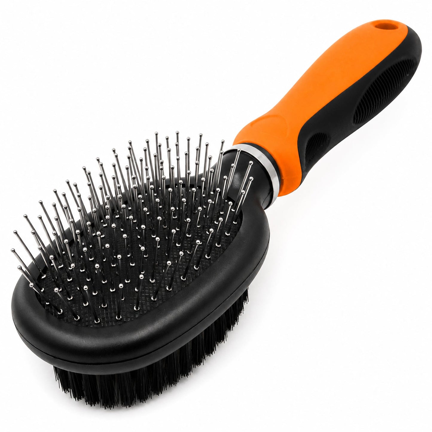 Pet Life ® Flex Series 2-in-1 Dual-Sided Pin and Bristle Grooming Pet Brush