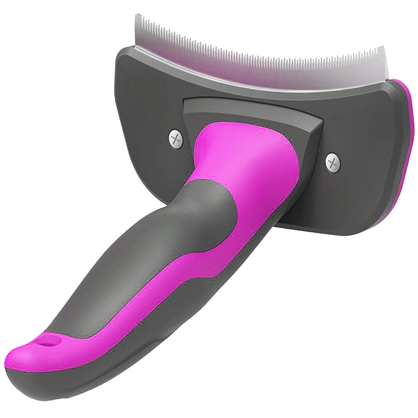 Pet Life ® 'Fur-Guard' Easy Self-Cleaning Grooming Deshedder Pet Comb