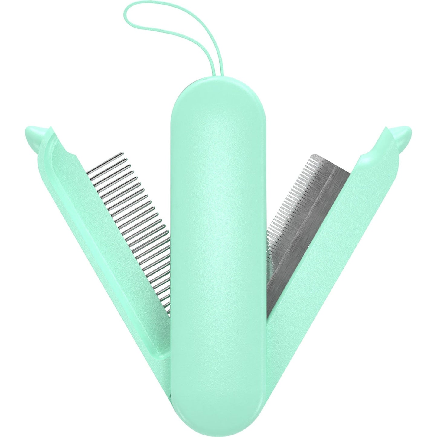 Pet Life ® 'JOYNE' Multi-Functional 2-in-1 Swivel Travel Grooming Comb and Deshedder
