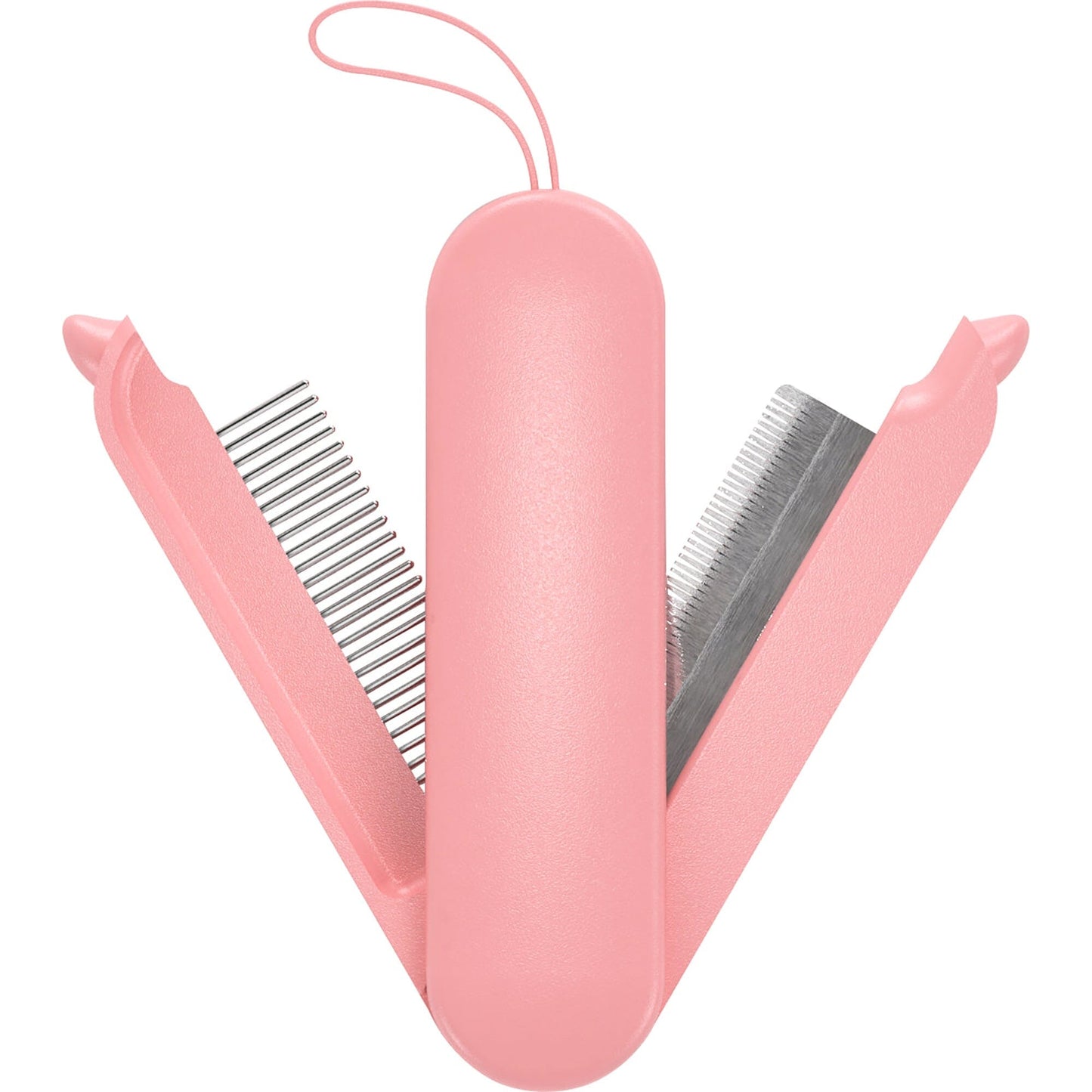 Pet Life ® 'JOYNE' Multi-Functional 2-in-1 Swivel Travel Grooming Comb and Deshedder