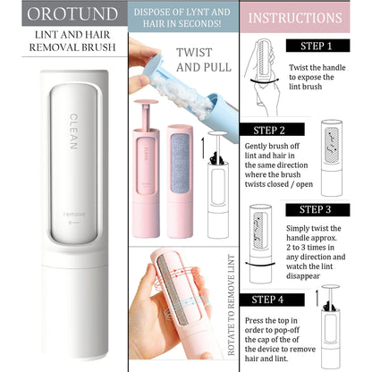 Pet Life ® 'Orotund' Magical Lint and Pet Hair Removal Brush