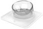 Pet Life ® 'Surface' Anti-Skid and Anti-Spill Curved and Clear Removable Pet Bowl