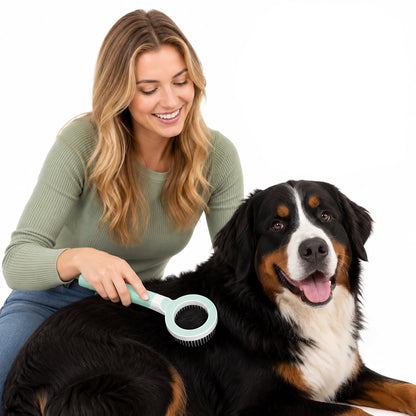 Pet Life ® 'WAGNIFY' 360 Degree and Multi-Directional Modern Grooming Pet Rake Comb