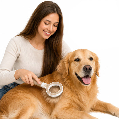 Pet Life ® 'WAGNIFY' 360 Degree and Multi-Directional Modern Grooming Pet Rake Comb