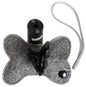 Pet Life ®Fleece Bone Shaped Travel Waste Bag Dispenser with 2 Rolls