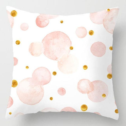 Pink Feather Pillowcase Decorative Sofa Cushion Case Bed Pillow Cover Soft Decorative Square Throw Pillow Cover Cushion Covers Pillow Case Home Decor Decorations for Sofa Couch Bed Chair Home Decor Car Cushion Cover Cute Pillow Case 45X45CM