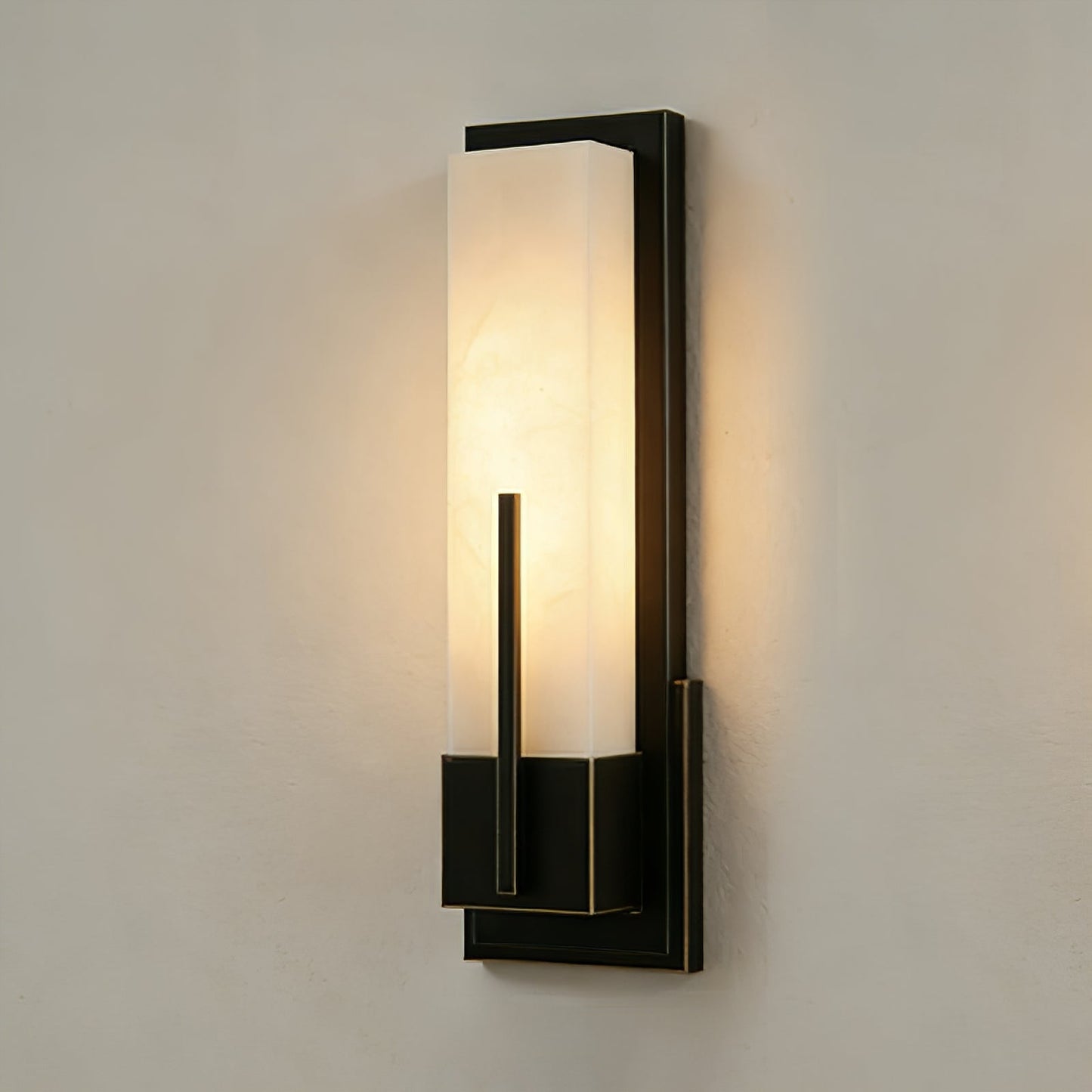 Possini Midtown Alabaster Wall Sconce