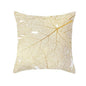Tropical Leaf Flower Green Yellow Pillowcase Decorative Throw Pillow Case Cushion Cover Gold Stamping Leaves Polyester Cushion Cover Throw Pillow Decorative Cushions Home Decor Pillow Covers