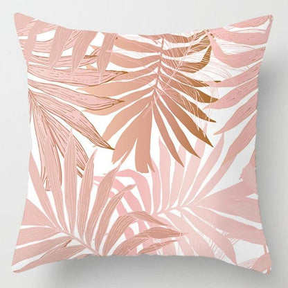 Pink Feather Pillowcase Decorative Sofa Cushion Case Bed Pillow Cover Soft Decorative Square Throw Pillow Cover Cushion Covers Pillow Case Home Decor Decorations for Sofa Couch Bed Chair Home Decor Car Cushion Cover Cute Pillow Case 45X45CM