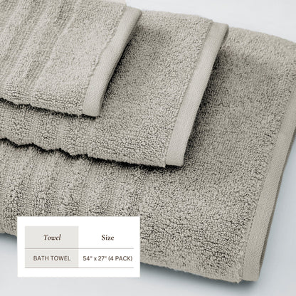 Luxury Combed Cotton Bath Towel Set - Karina Collection