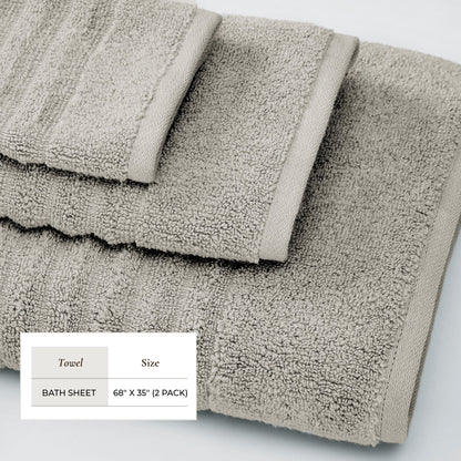 Luxury Combed Cotton Bath Towel Set - Karina Collection