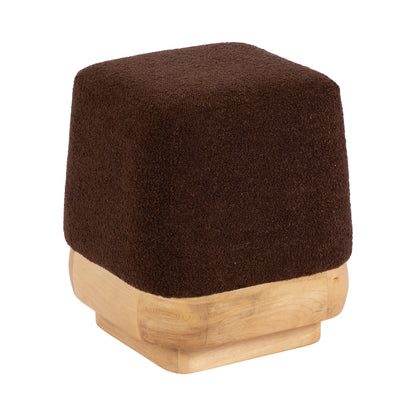 Sabri Square Ottoman Fabric and Wood