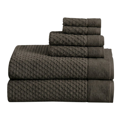 Cotton Diamond Waffle Weave Bath Towel Set - Grayson Collection