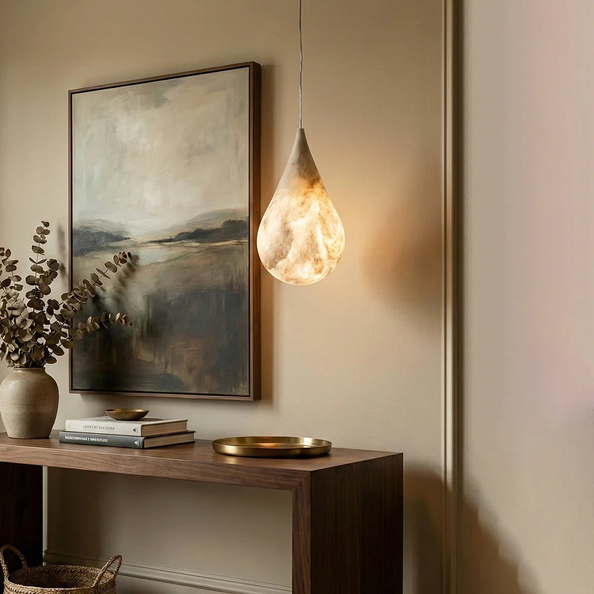 Raindrop Alabaster Pendant Light