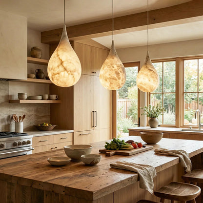 Raindrop Alabaster Pendant Light