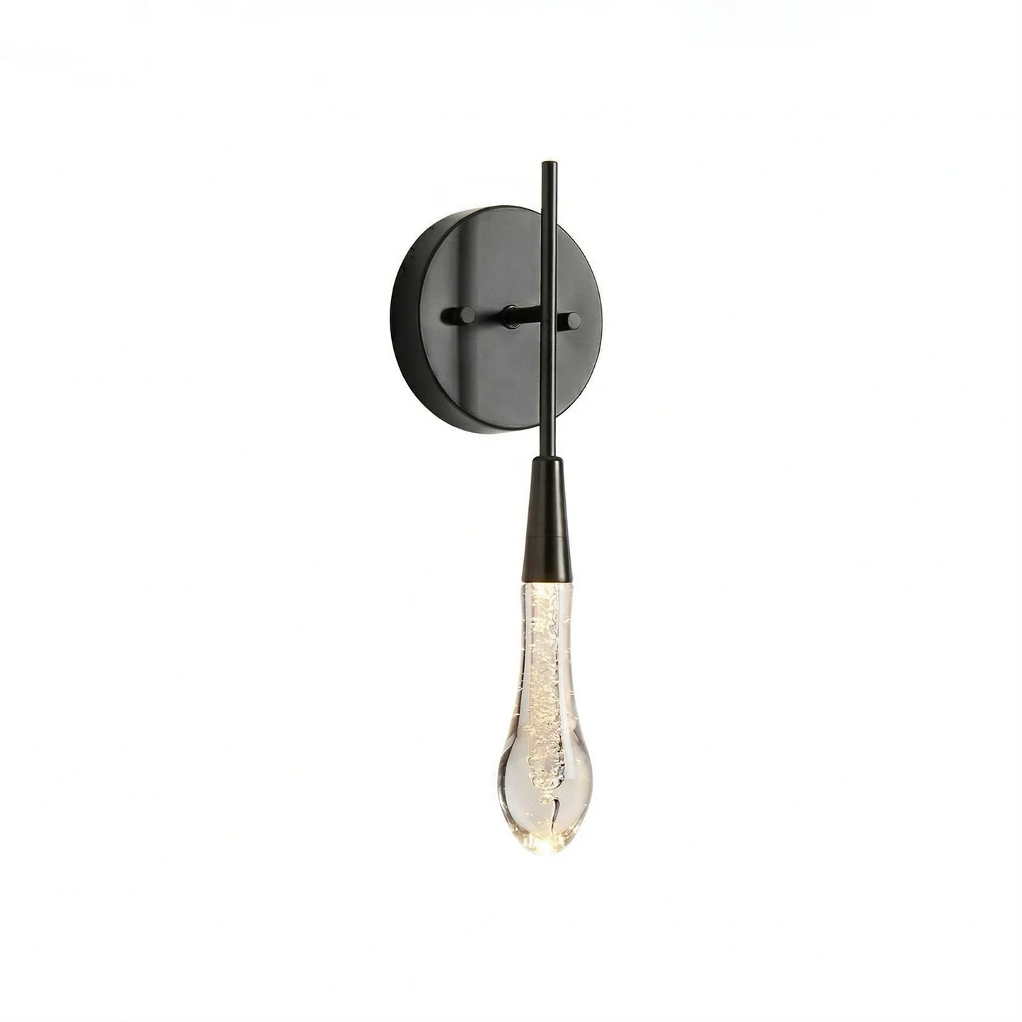 Raindrop Glass Solitaire Wall Lamp