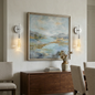Raindrop Glass Solitaire Wall Lamp