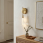 Raindrop Glass Solitaire Wall Lamp
