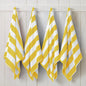 Cotton Velour Cabana Stripe Beach Towel - Novia Collection.