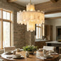 Rectangle Alabaster Irregular Chandelier