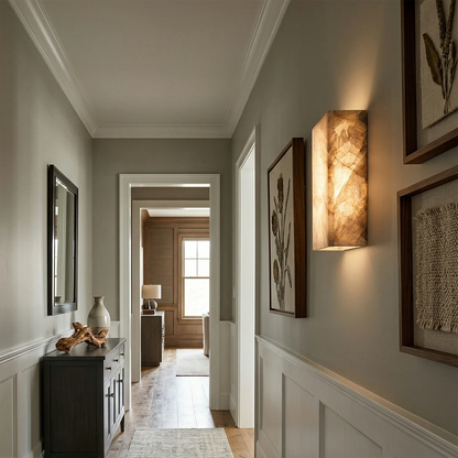 Rectangular Alabaster Wall Light