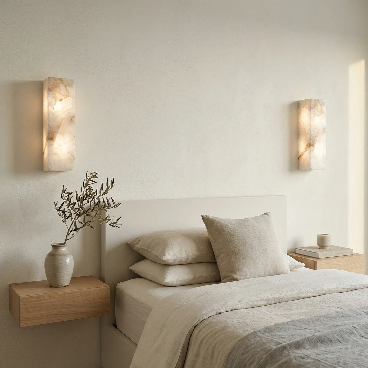 Rectangular Alabaster Wall Light