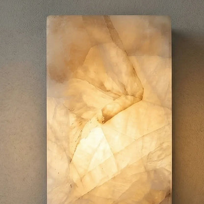 Rectangular Alabaster Wall Light