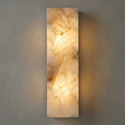 Rectangular Alabaster Wall Light