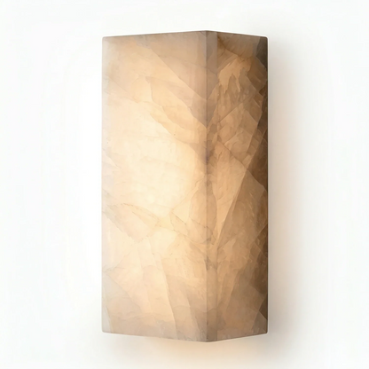 Rectangular Alabaster Wall Light