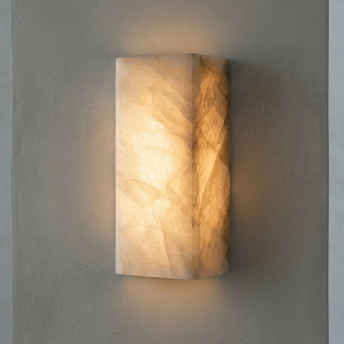 Rectangular Alabaster Wall Light